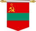 The Flag of Transnistria Hanging Banner III