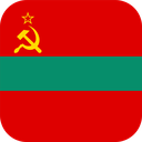 The Flag of Transnistria Rounded Square