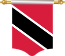 The Flag of Trinidad and Tobago Hanging Banner I