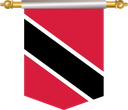 The Flag of Trinidad and Tobago Hanging Banner III