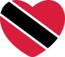 The Flag of Trinidad and Tobago Heart