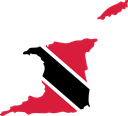 The Flag of Trinidad and Tobago Map