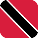The Flag of Trinidad and Tobago Rounded Square