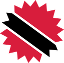 The Flag of Trinidad and Tobago Star Burst