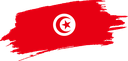 The Flag of Tunisia Brushed