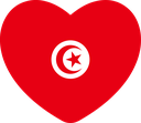 The Flag of Tunisia Heart