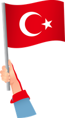 The Flag of Turkey Handheld