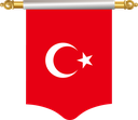 The Flag of Turkey Hanging Banner I