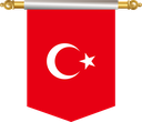 The Flag of Turkey Hanging Banner III