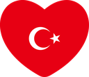 The Flag of Turkey Heart