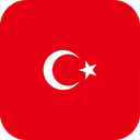 The Flag of Turkey Rounded Square