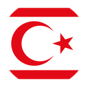 The Flag of Turkish Republic of Northern Cyprus Round