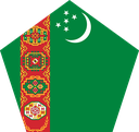 The Flag of Turkmenistan Pentagon