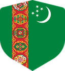 The Flag of Turkmenistan Shielded I