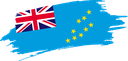 The Flag of Tuvalu Brushed