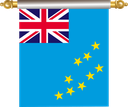 The Flag of Tuvalu Hanging Banner IV