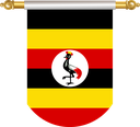 The Flag of Uganda Hanging Banner II