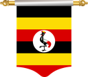 The Flag of Uganda Hanging Banner I