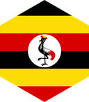 The Flag of Uganda Hexagon II