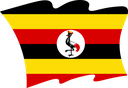 The Flag of Uganda Wavy II