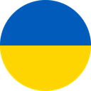 The Flag of Ukraine Round