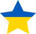 The Flag of Ukraine Star