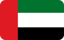 The Flag of United Arab Emirates Rounded Rectangle