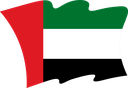 The Flag of United Arab Emirates Wavy II