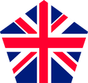 The Flag of United Kingdom Pentagon