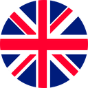 The Flag of United Kingdom Round