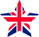 The Flag of United Kingdom Star