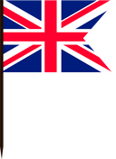 The Flag of United Kingdom V Cut