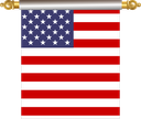 The Flag of United States Minor Outlying Islands Hanging Banner IV