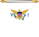 The Flag of United States Virgin Islands Hanging Banner II