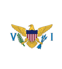 The Flag of United States Virgin Islands Rounded Hexagon