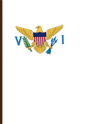 The Flag of United States Virgin Islands Pole Flag III