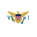 The Flag of United States Virgin Islands Round