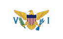 The Flag of United States Virgin Islands Rounded Rectangle
