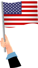 The Flag of United States Handheld