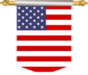 The Flag of United States Hanging Banner III