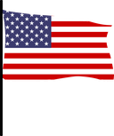 The Flag of United States Pole Flag III