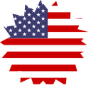 The Flag of United States Star Burst
