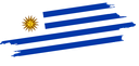 The Flag of Uruguay Brushed