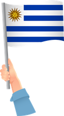 The Flag of Uruguay Handheld
