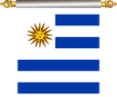 The Flag of Uruguay Hanging Banner IV