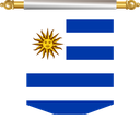 The Flag of Uruguay Hanging Banner III
