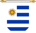 The Flag of Uruguay Hanging Banner II