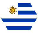 The Flag of Uruguay Hexagon I