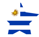The Flag of Uruguay Star