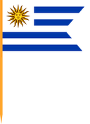 The Flag of Uruguay V Cut
